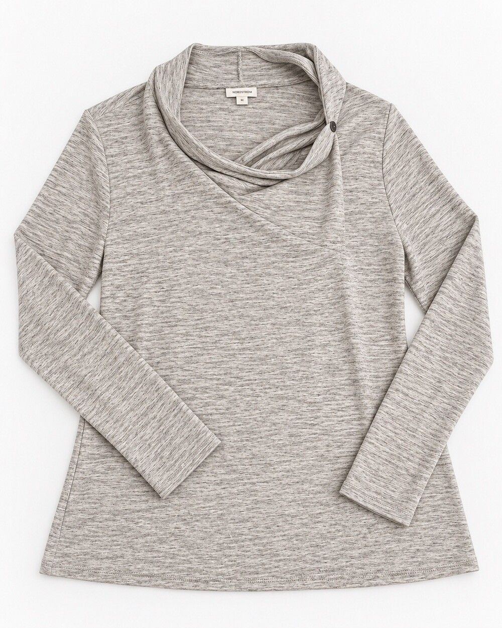 Pure Jill Heather Gray Cowl Neck Tunic Top – XL